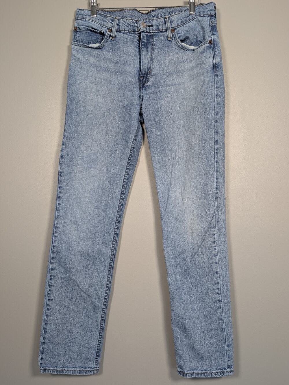Levi's 511 Slim Fit Men's Jeans 33x30 Light Wash Blue Denim Tag 33x32 Shrunk